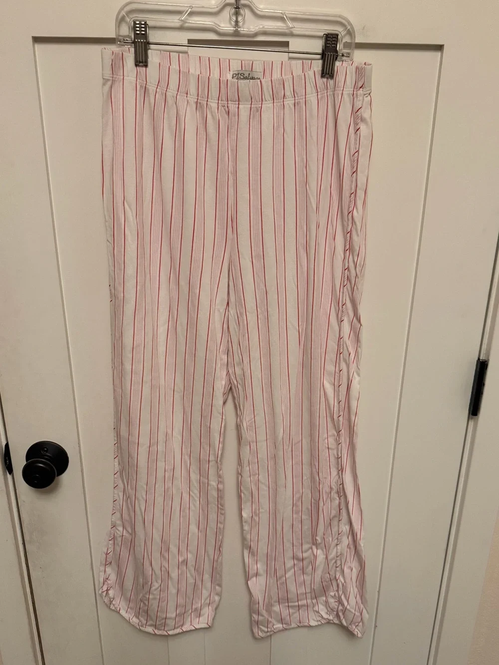 PJ Salvage Feeling Loved Striped Pajama Pants Size Small Striped pull on lounge